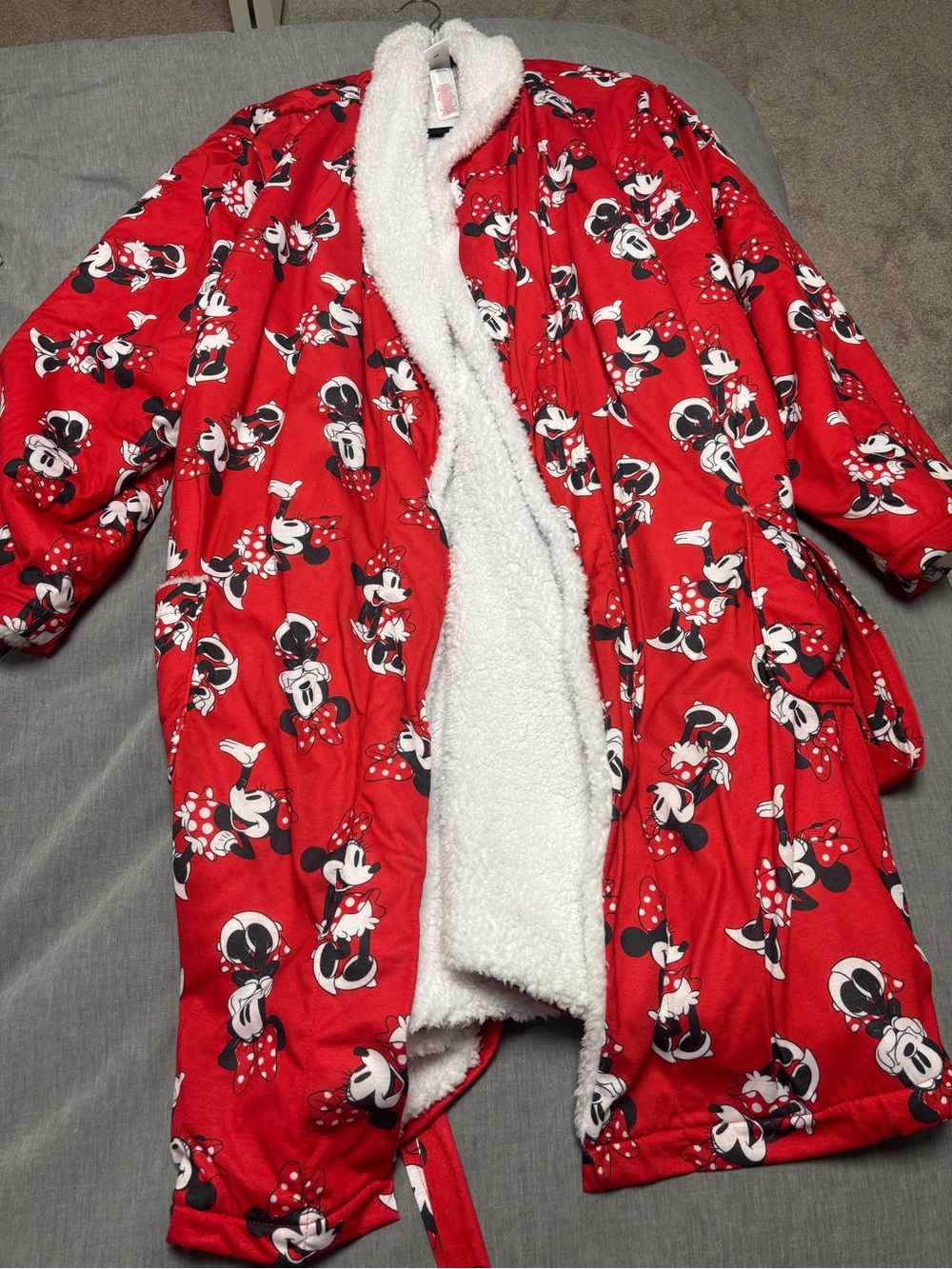 Disney Red Minnie Mouse Plush-Lined Robe